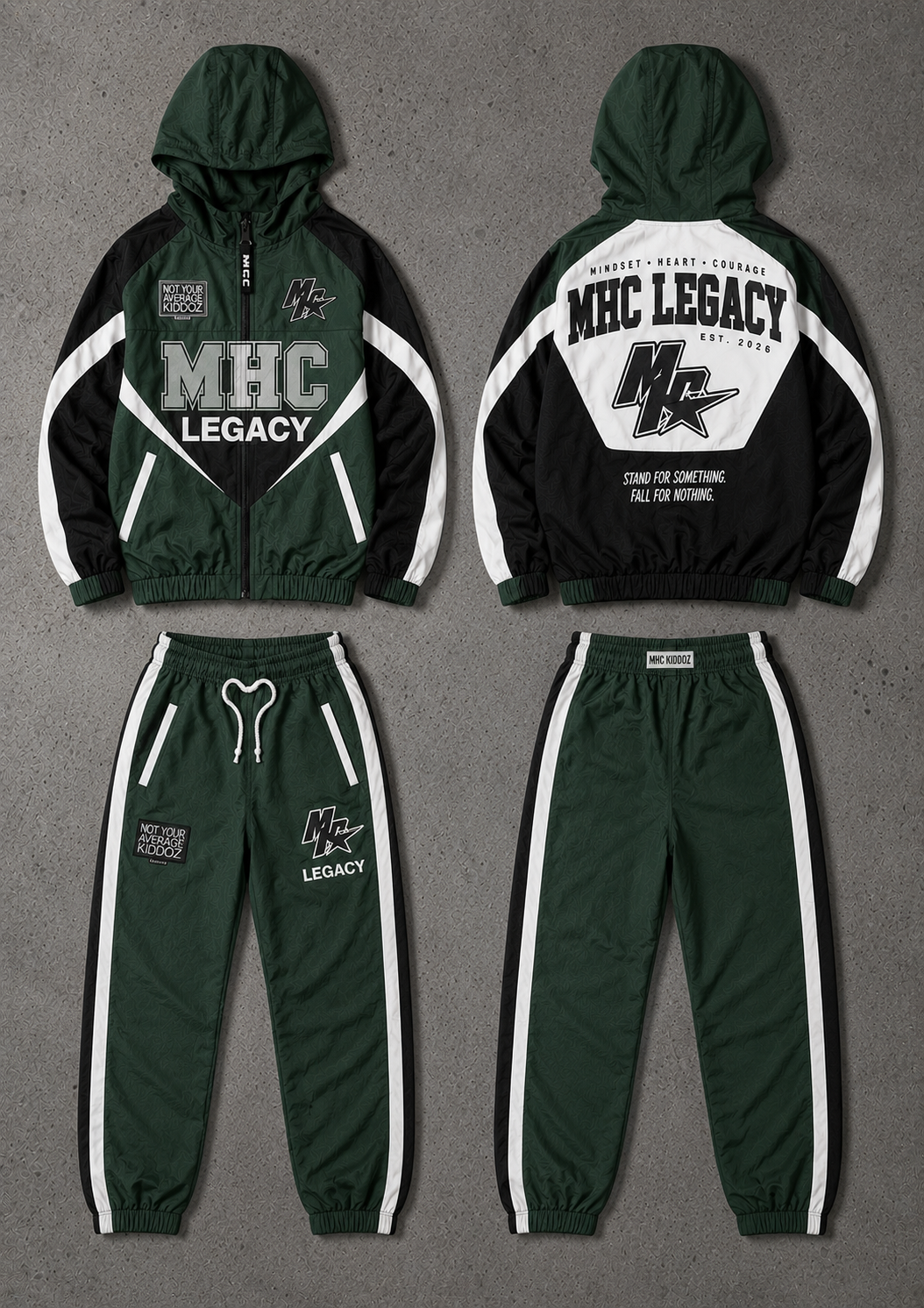 MHC Urban Emerald Legacy Windbreaker Set – Adult