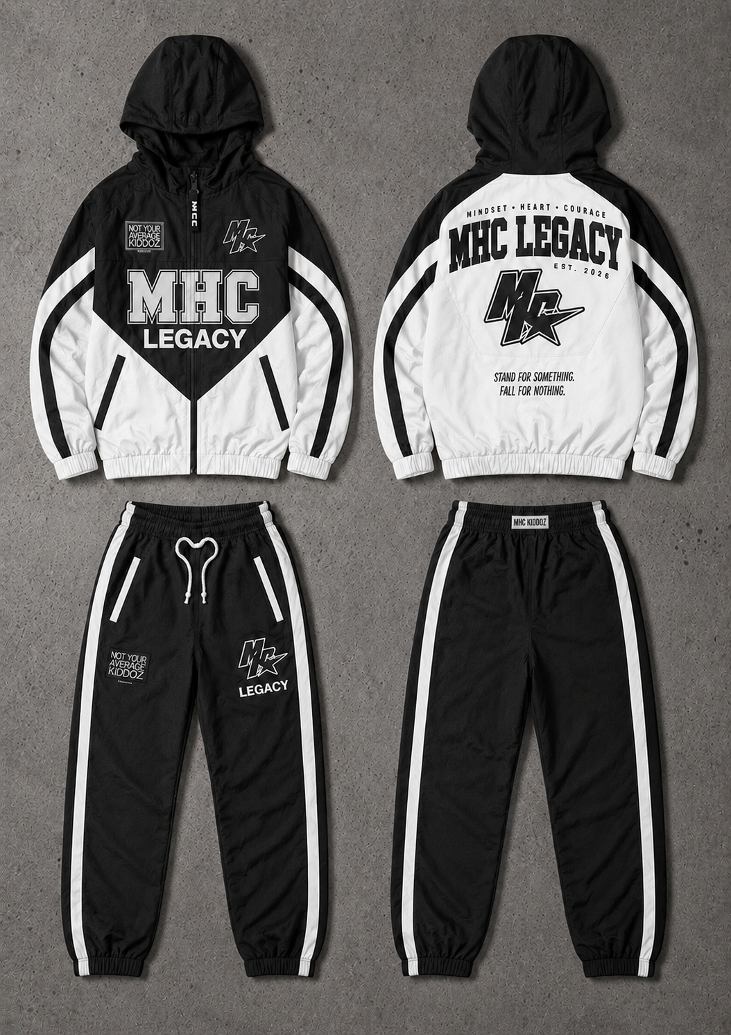 MHC Urban Midnight Legacy Windbreaker Set – Kids