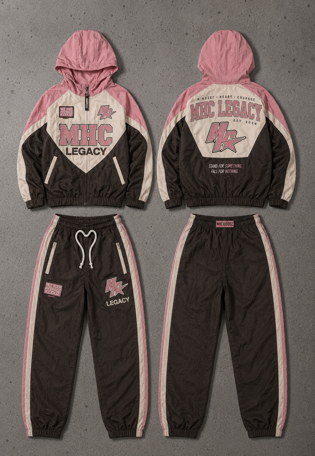 MHC Urban Blush Legacy Windbreaker Set – Kids