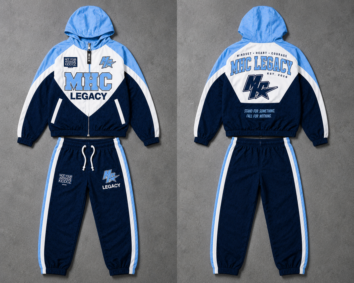 MHC Urban Carolina Legacy Windbreaker Set – Adult